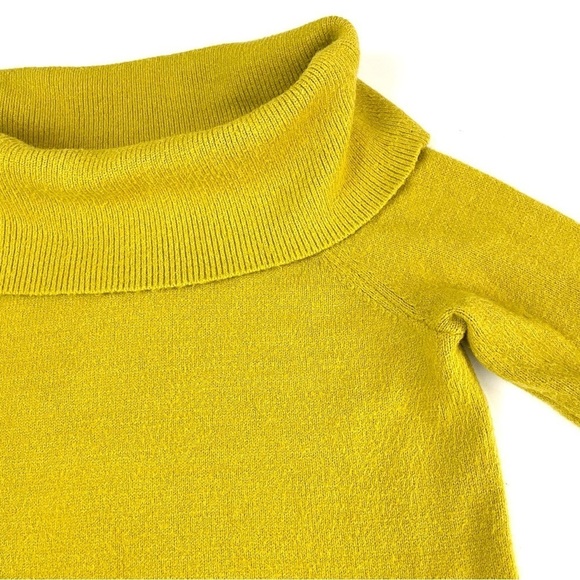 Anthropologie Shelby Off Shoulder Pullover Sweater Mustard XS - Picture 8 of 11